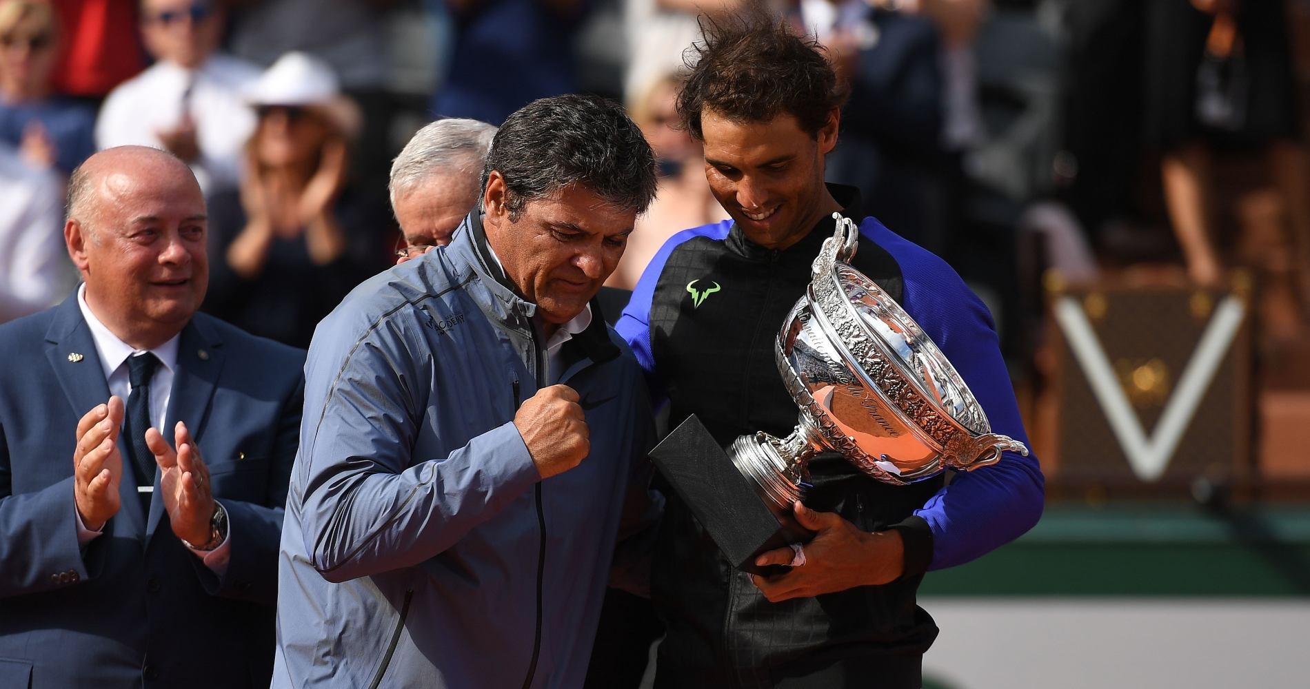 Toni and Rafael Nadal, 2017 Roland-Garros