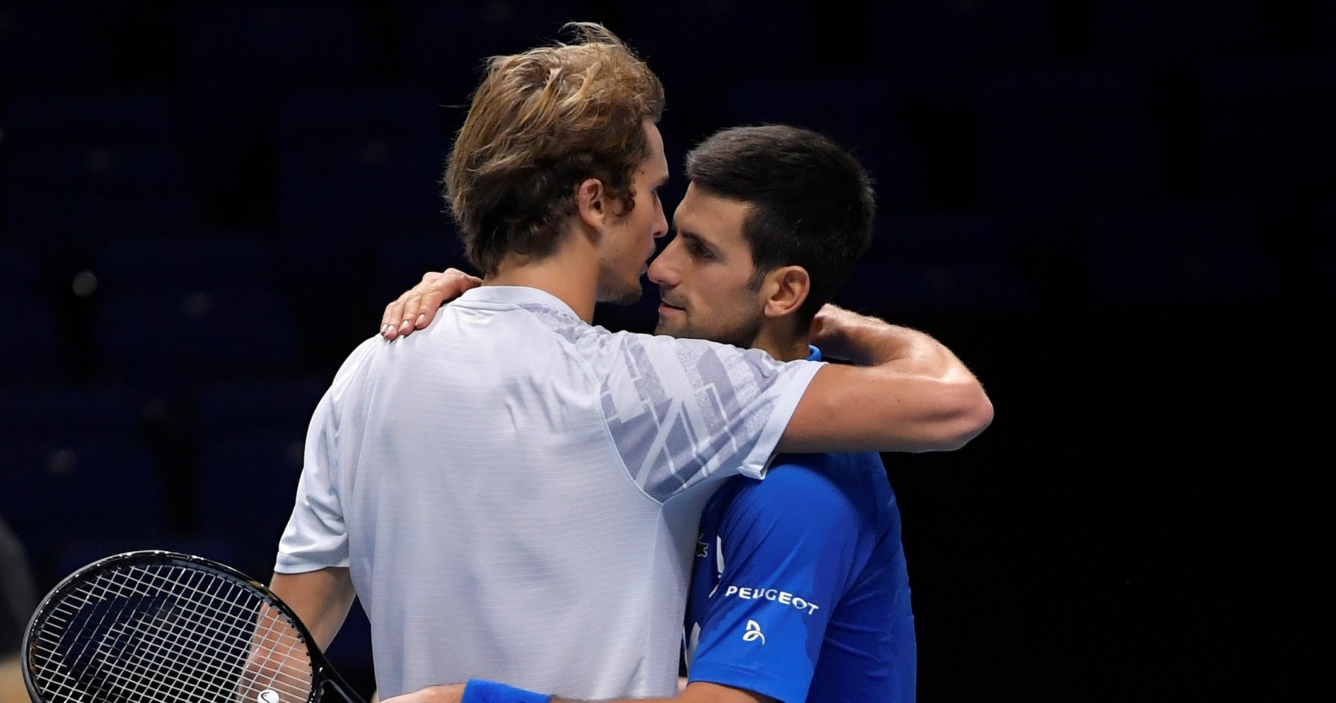 Alexander Zverev et Novak Djokovic