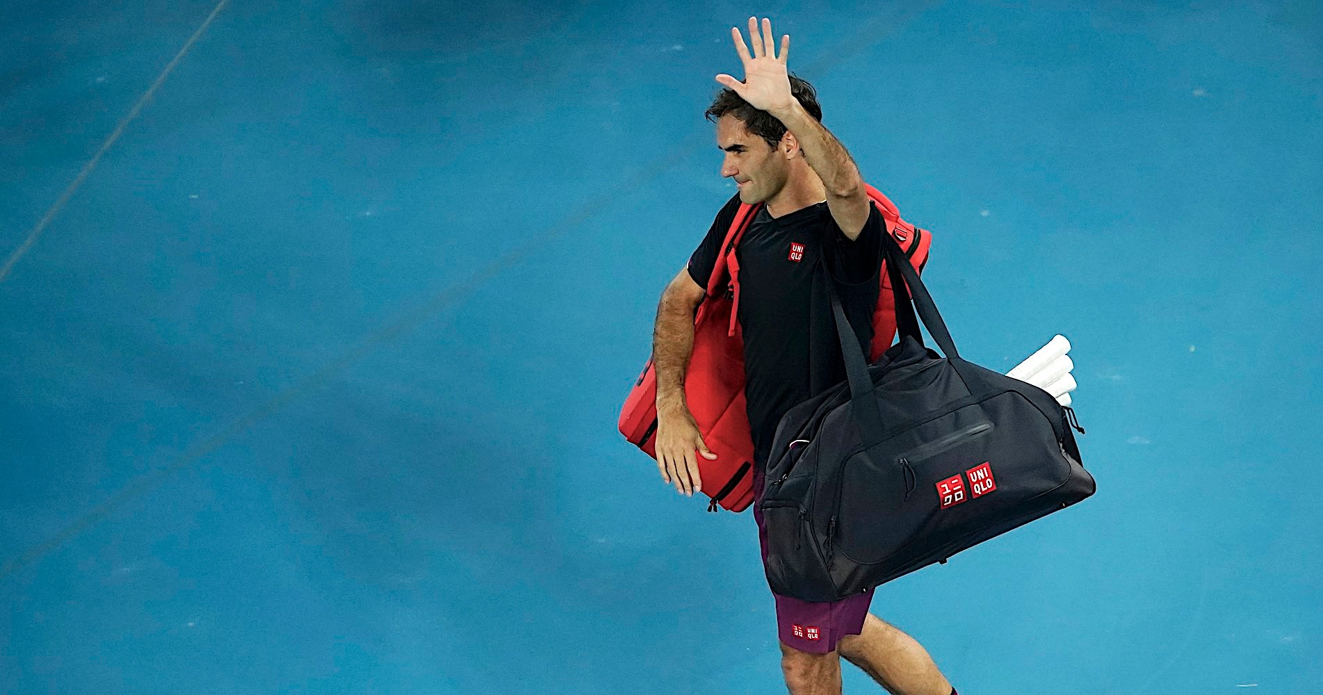 Roger Federer, Melbourne, 2020.