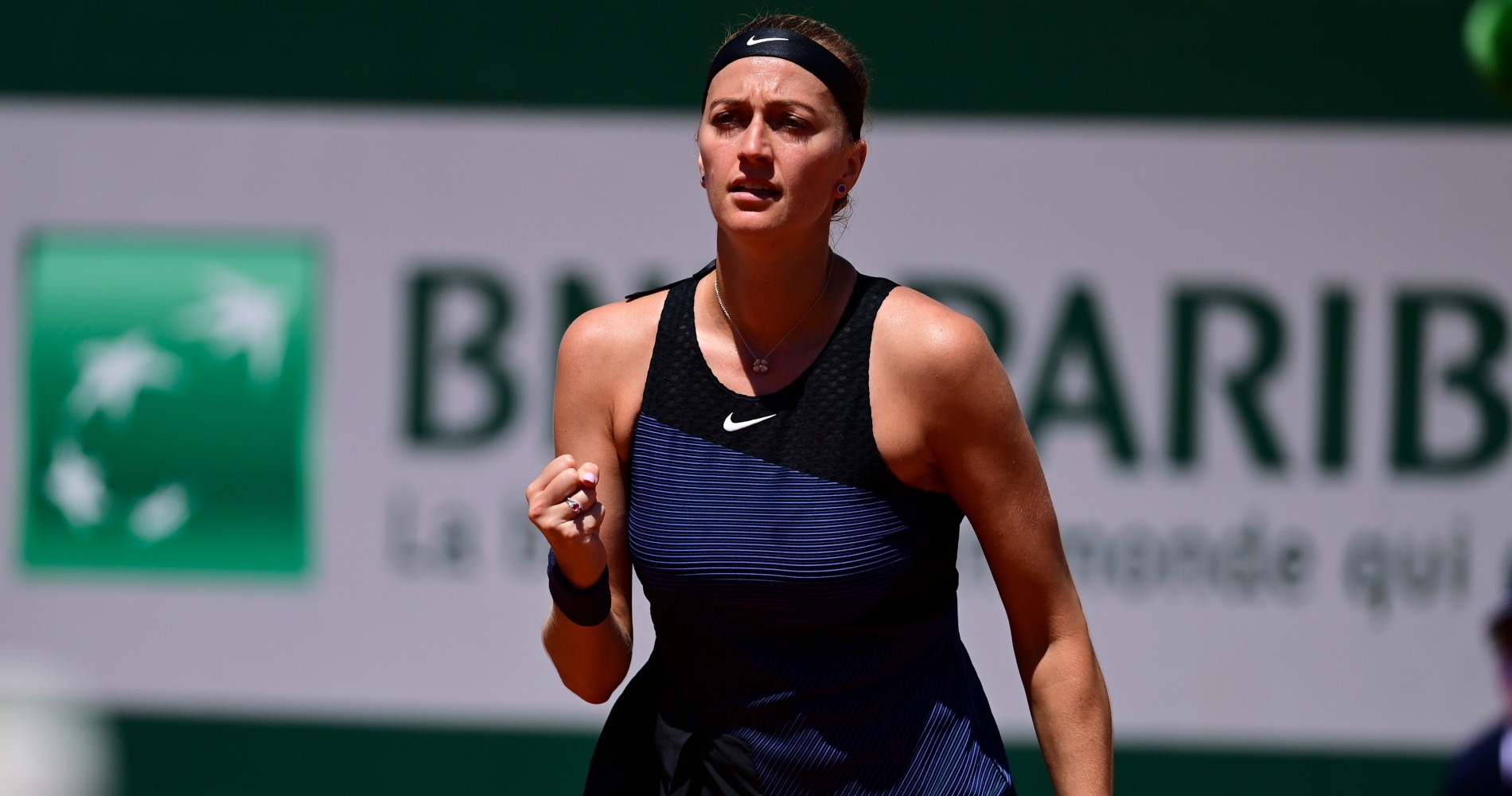 Petra Kvitova at Roland-Garros in 2021