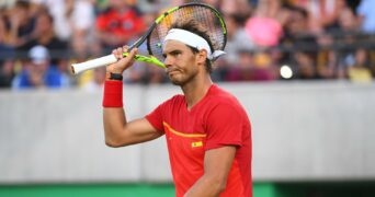 Rafael Nadal at the Rio Olympics in 2016