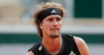 Alexander Zverev at Roland-Garros in 2021