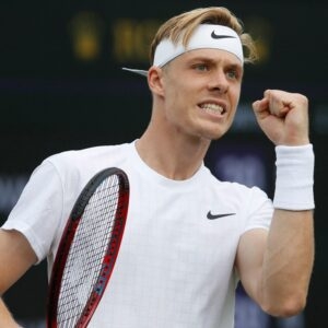 Denis Shapovalov at Wimbledon in 2021