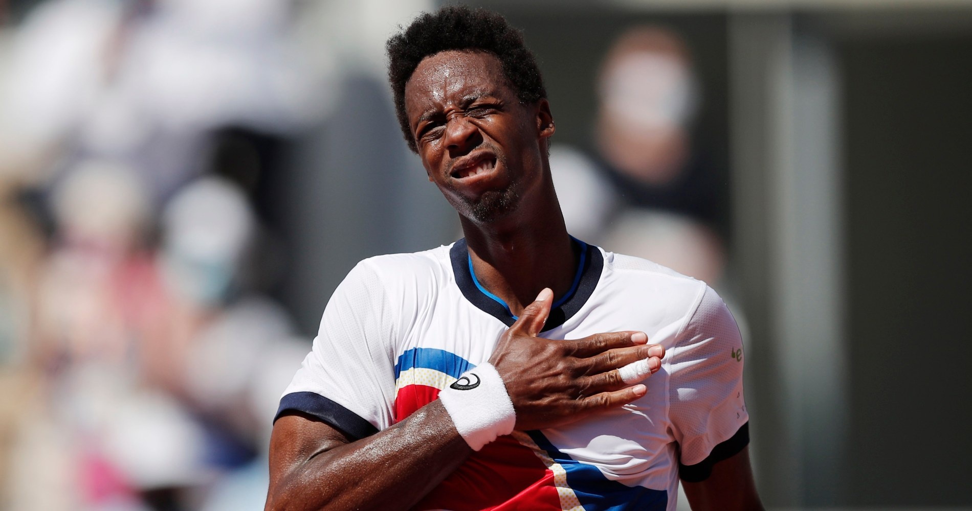 Gaël Monfils at Roland-Garros in 2021