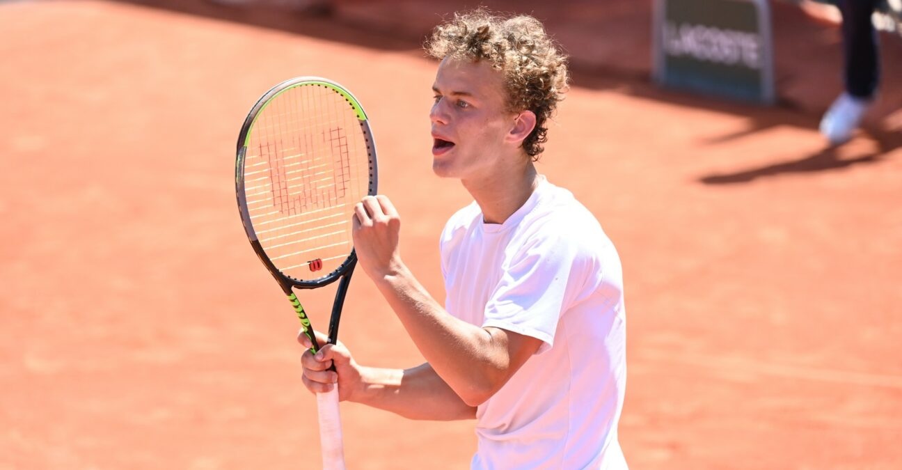Luca van Assche at Roland-Garros in 2021