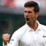 Novak Djokovic at Wimbledon in 2021