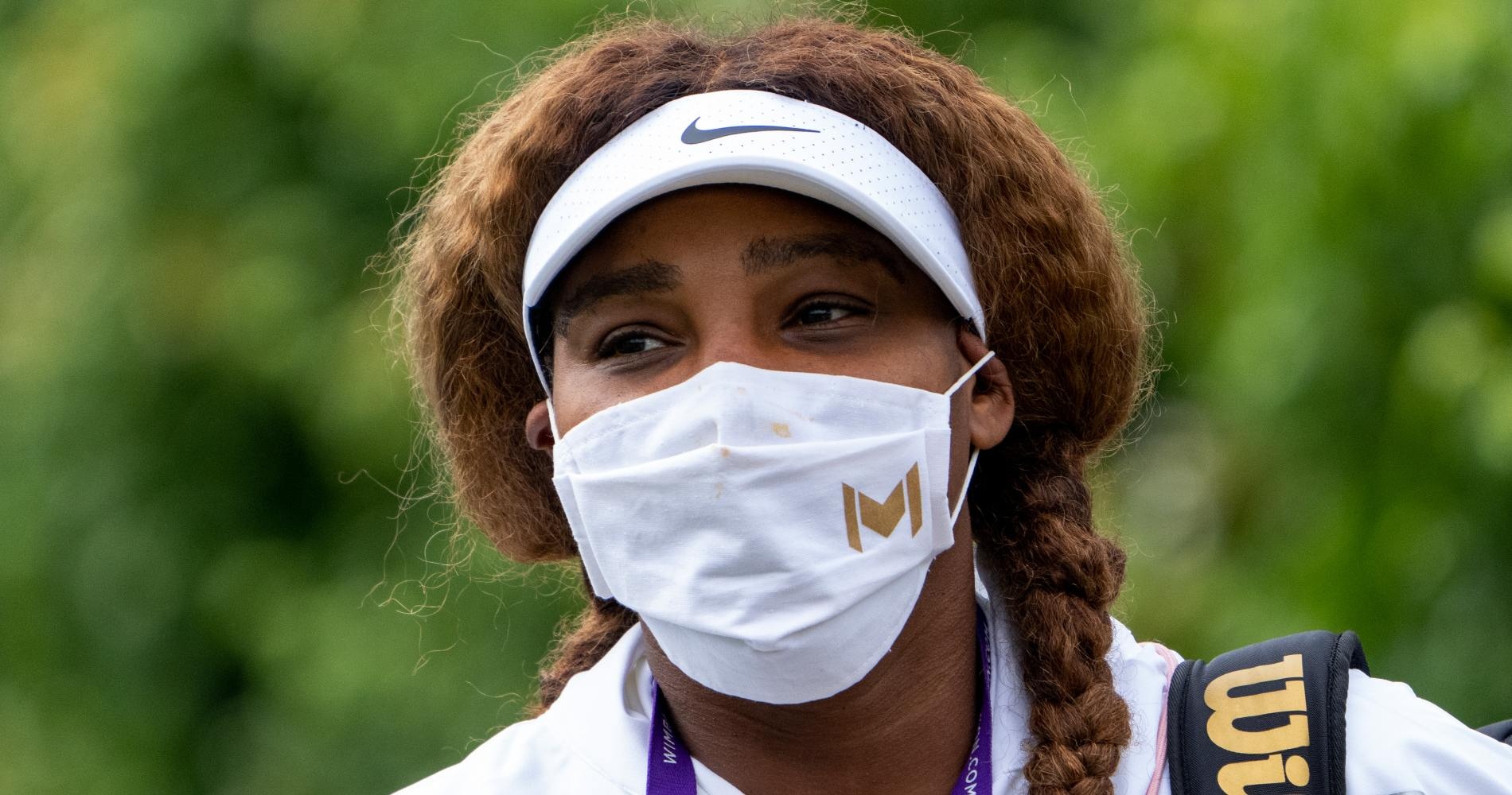 Serena Williams at Wimbledon in 2021