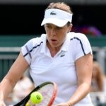 Anastasia Pavlyuchenkova at Wimbledon in 2021