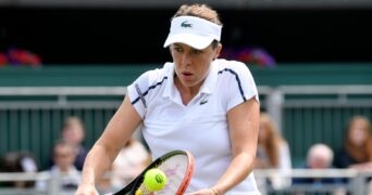 Anastasia Pavlyuchenkova at Wimbledon in 2021