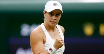 Ashleigh Barty at Wimbledon in 2021