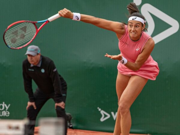 Caroline Garcia at Lausanne in 2021