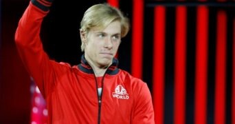 Denis Shapovalov at the Laver Cup in 2019