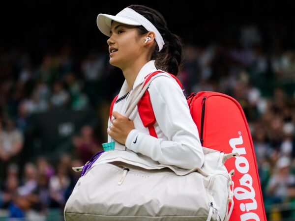 Emma Raducanu at Wimbledon in 2021