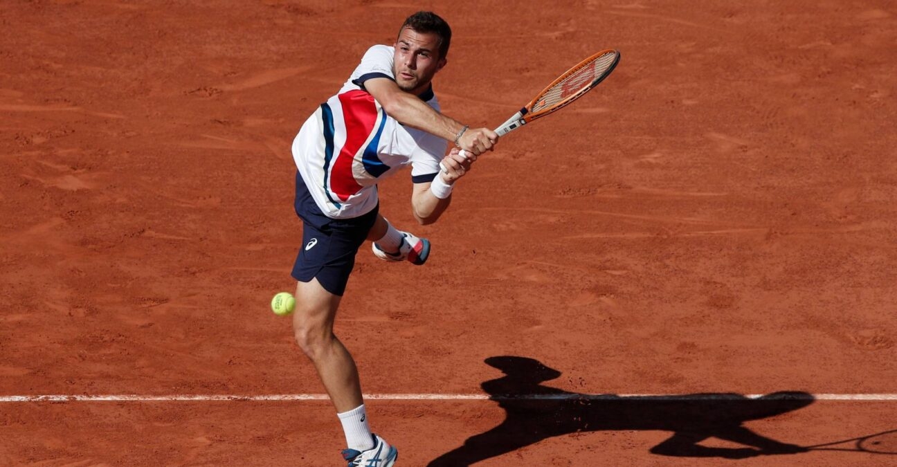 Hugo Gaston at Roland-Garros in 2021