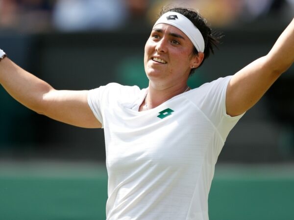 Ons Jabeur at Wimbledon in 2021