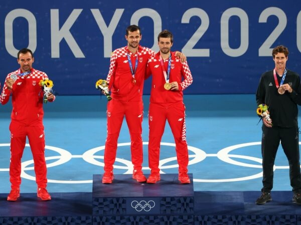 Podium olympique du double messieurs - JO 2020
