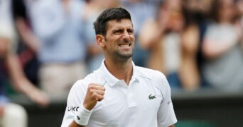 Novak Djokovic, en quarts de finale de Wimbledon 2021