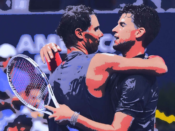 Rafael Nadal & Dominic Thiem at the US Open in 2021