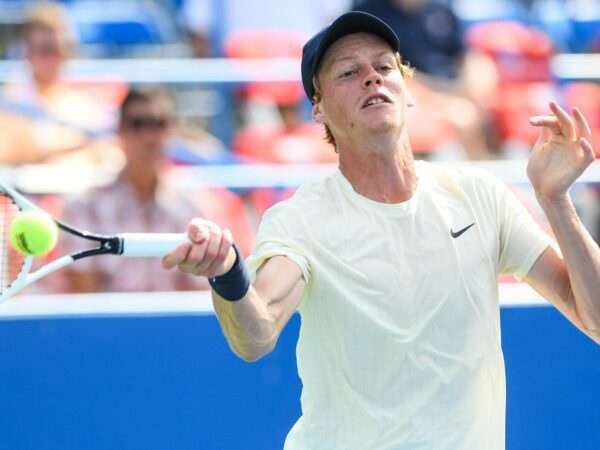 August 6, 2021, Washington, D.C, U.S: JANNIK SINNER hits a forehand