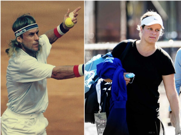 Bjorn Borg and Kim Clijsters