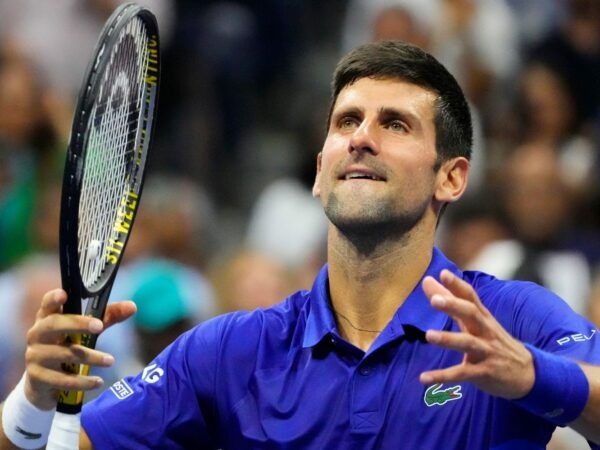 Novak Djokovic at the 2021 US Open