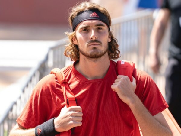 Stefanos Tsitsipas at Lyon in 2021