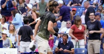 Stefanos Tsitsipas at the 2021 US Open