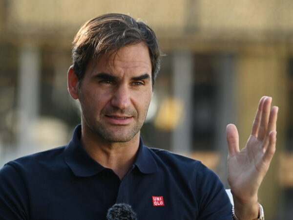 Roger Federer, à Doha en 2021