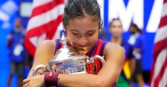 Emma Raducanu, à l'US Open en 2021