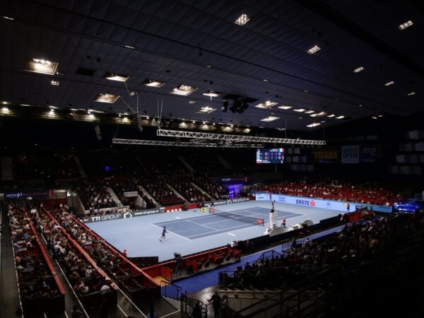 Erste Bank Open - Wiener Stadthalle, Vienna, Austria - November 1, 2020 General view during the final between Italy's Lorenzo Sonego and Russia's Andrey Rublev