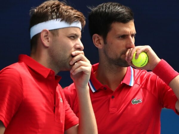 Novak Djokovic et Filip Krajinovic, ATP Cup 2021