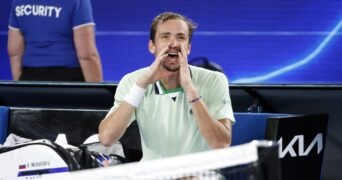 Daniil Medvedev AO shouting