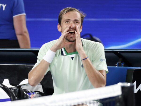 Daniil Medvedev AO shouting