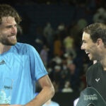 Maxime Cressy and Rafael Nadal, Melbourne, 2022