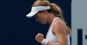 Danielle Collins lors du WTA 1000 de Miami en 2022