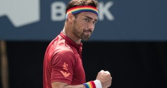 Fabio Fognini lors du Masters 1000 de Toronto en 2021