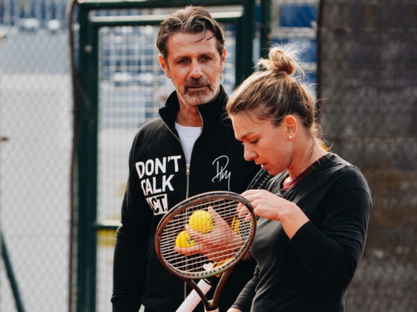 Patrick Mouratoglou et Simona Halep, Mouratoglou Tennis Academy, avril 2022