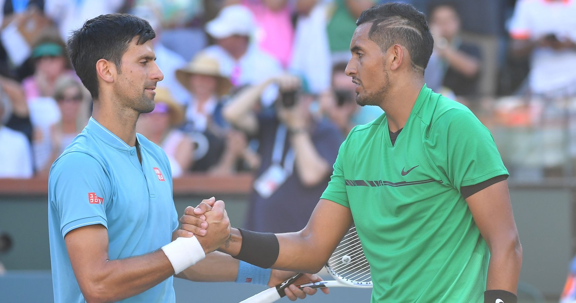 Novak Djokovic et Nick Kyrgios, Indian Wells 2017