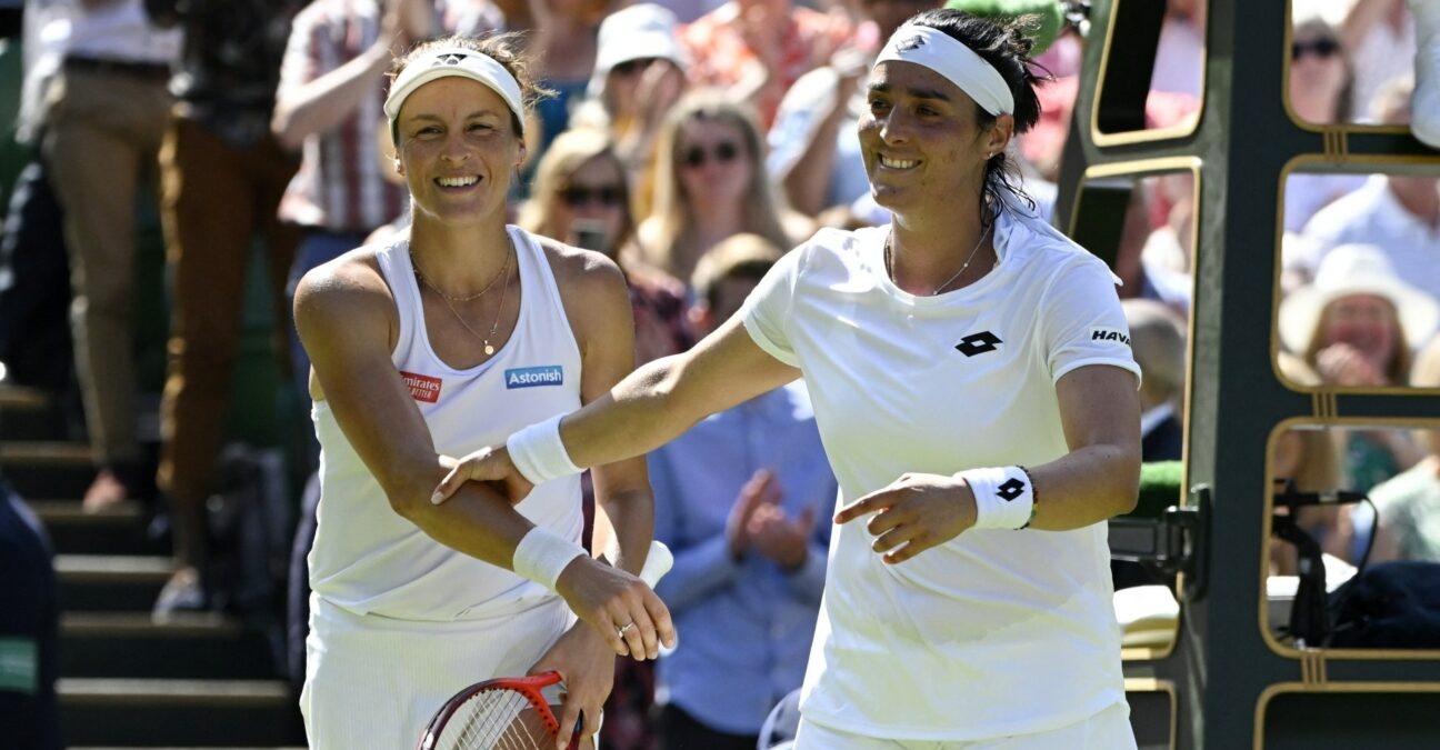Tatjana Maria et Ons Jabeur, Wimbledon 2022 © AI / Reuters / Panoramic
