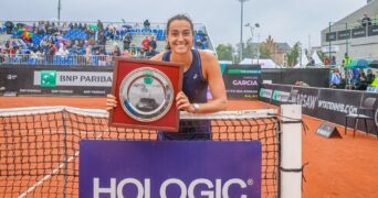 Caroline Garcia, à Varsovie en 2022