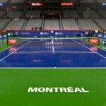 Montreal, General view of centre court during the rain, 2022