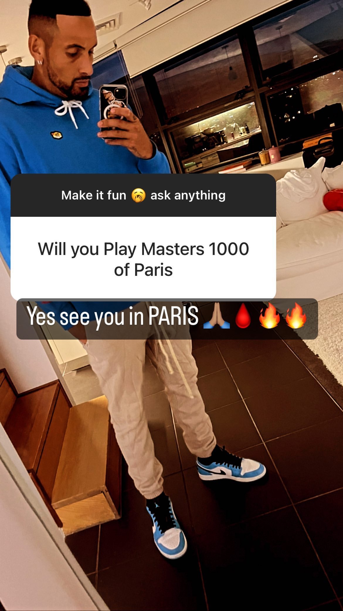 Après Carlos Alcaraz, le Rolex Paris Masters 2022 (31 octobre 6 novembre) a reçu la confirmation de la présence de Nick Kyrgios. Deux sacrés chauffeurs de salle ! 