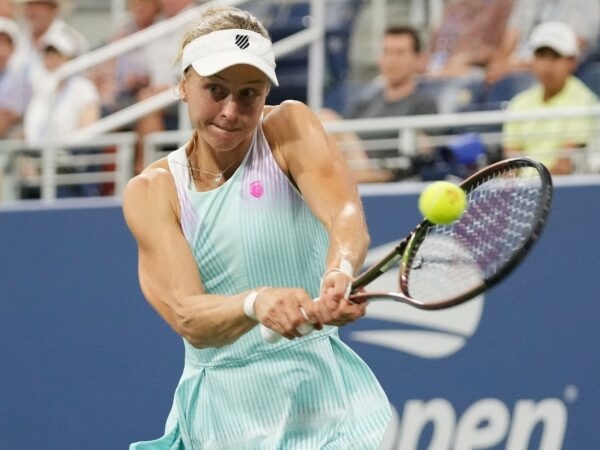 Liudmila Samsonova at the 2022 US Open in New York