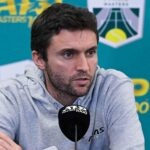 Gilles Simon is doing a press conference before his last tournament at the Rolex Paris Masters 2022