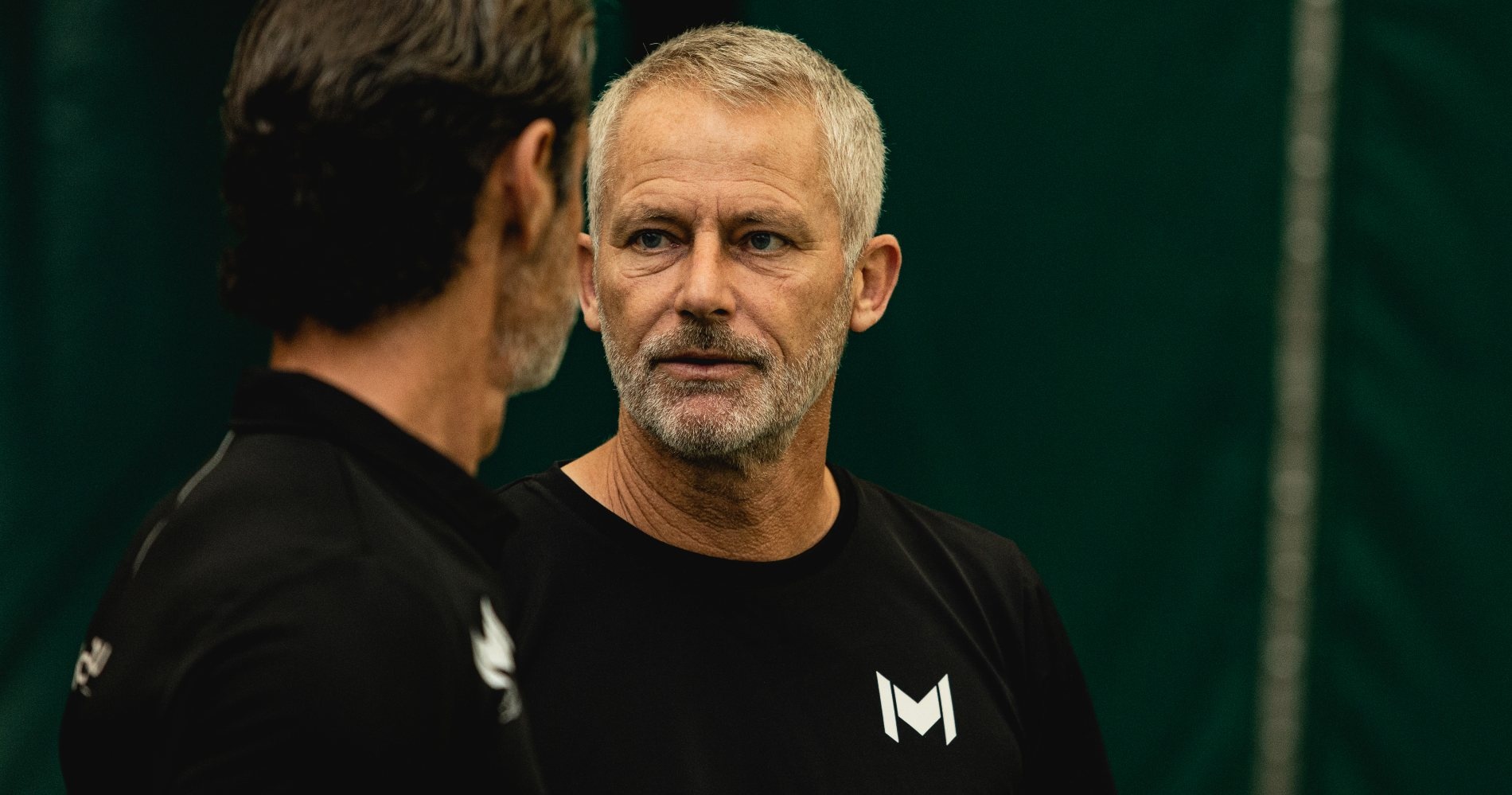 Patrick Mouratoglou, Holger Rune et Lars Christensen à la Mouratoglou Academy en octobre 2022 