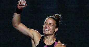 Maria Sakkari at the 2022 WTA Gaudalajara Open