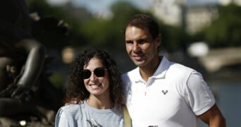 Rafael Nadal et sa femme, Roland-Garros 2022