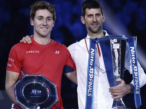 Casper Ruud et Novak Djokovic, ATP Finals 2022