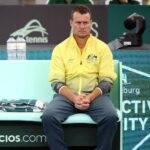 Lleyton Hewitt Davis Cup captain bench australia malaga