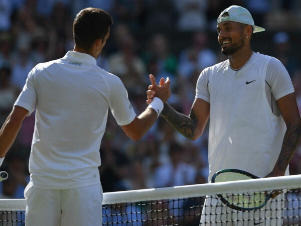 Novak Djokovic et Nick Kyrgios Wimbledon 2022